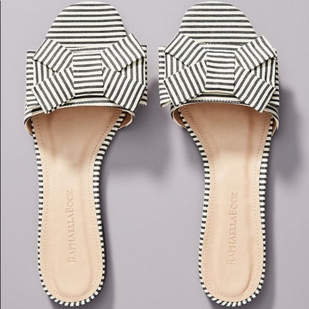 Raphaella Booz Striped Slides from Anthropologie